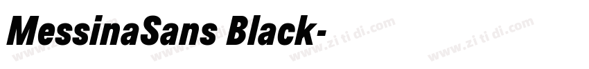 MessinaSans Black字体转换